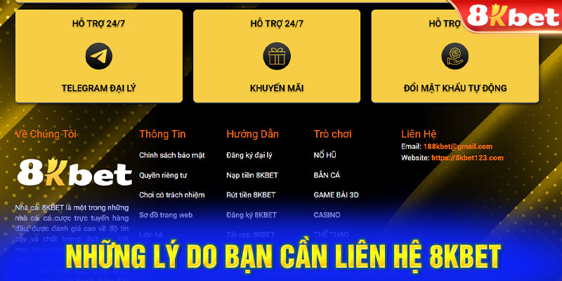 Những vấn đề cần liên hệ 8kbet