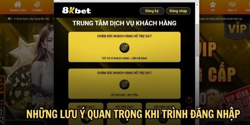 Những thứ cần chuẩn bị khi đăng nhập 8kbet